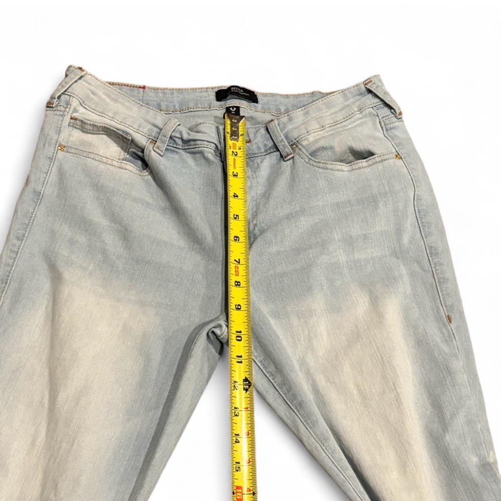 True Religion Becca Bootcut Jeans 30 Light Wash Y2K Mid Rise Flap Pocket  Denim - Picture 9 of 11